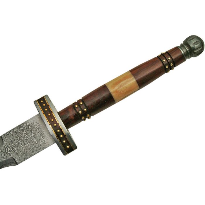 Damascus Sword Flamberge Wood