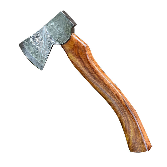 Vengeful Dwarf Hand Forged Damascus Steel Outdoor Axe