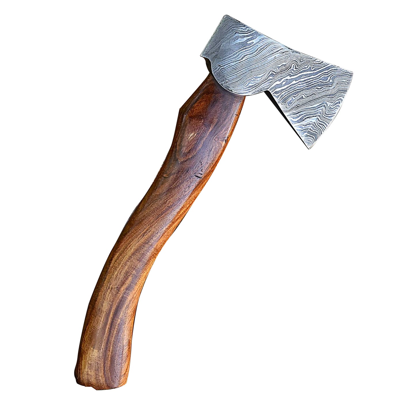 Vengeful Dwarf Hand Forged Damascus Steel Outdoor Axe