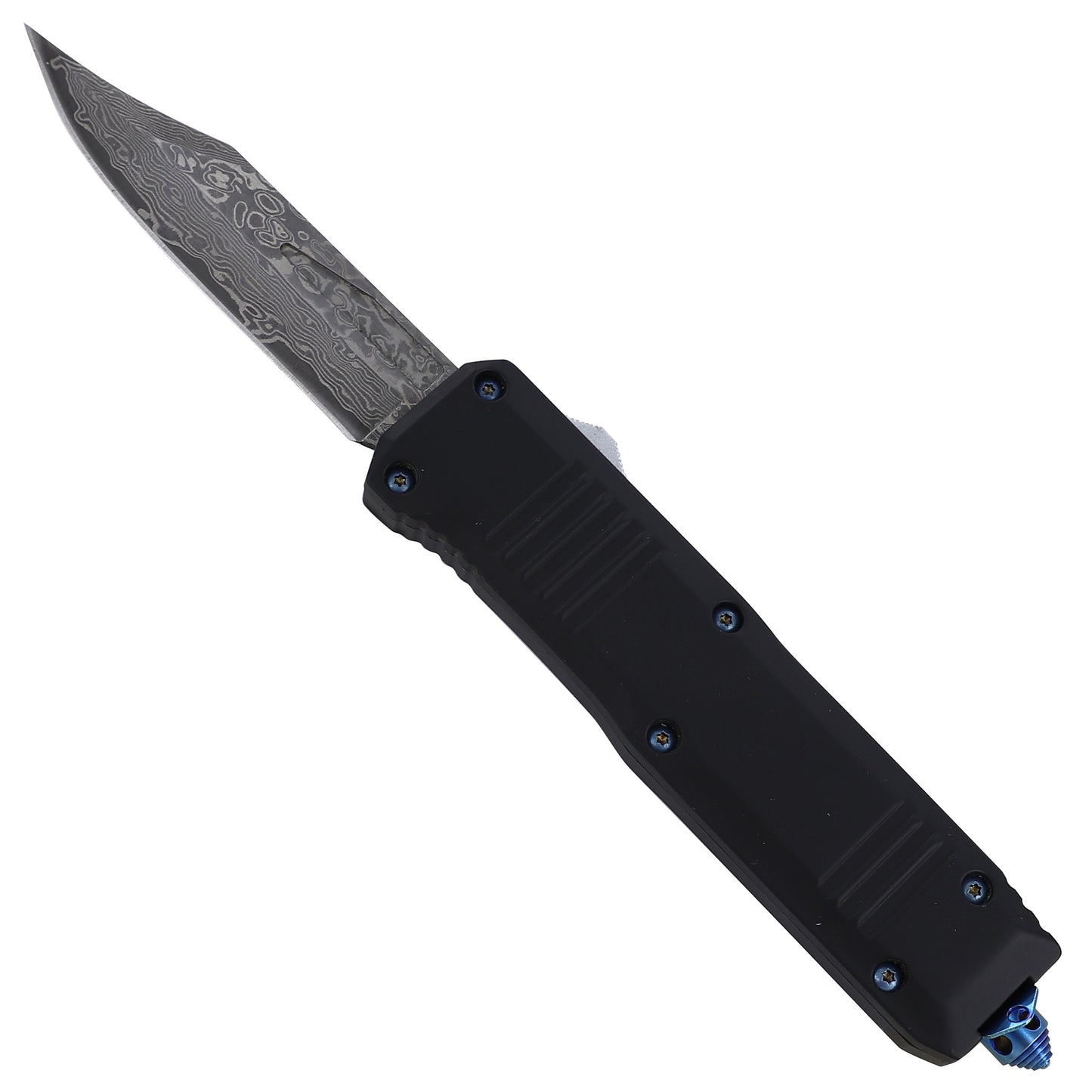 Aura of Death Damascus Steel Automatic Dual Action OTF Knife