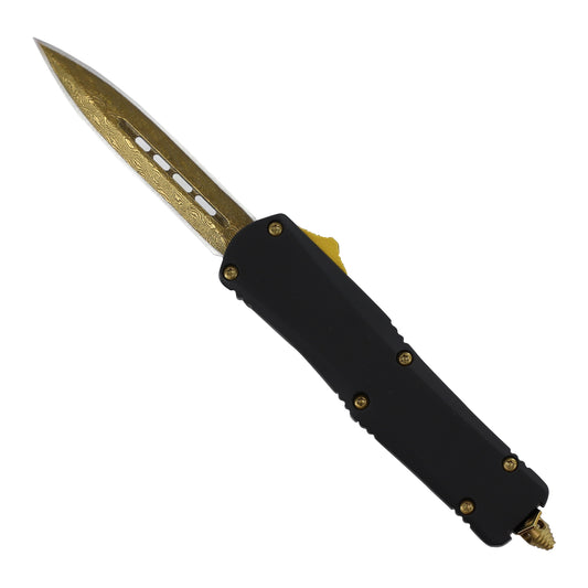 Gold Rush Automatic Dual Action Miniature Out The Front Knife