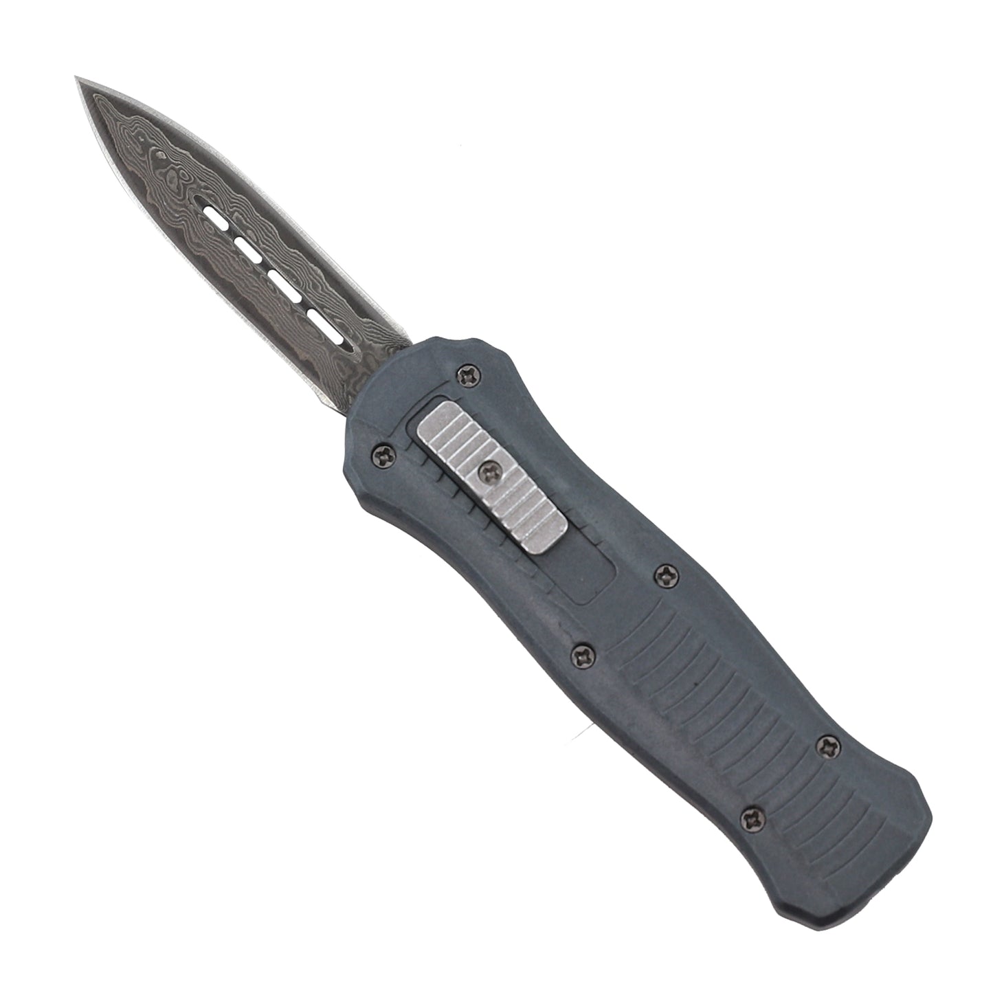 Don’t Ask Don’t Tell Damascus Steel Compact Automatic OTF Knife