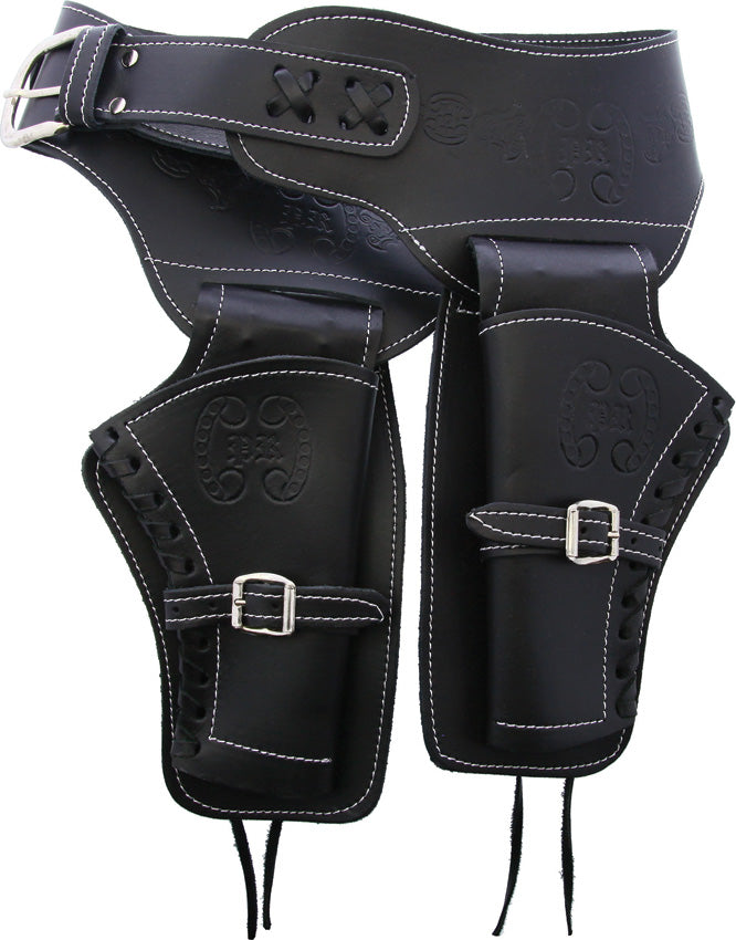 Lg Double Draw Holster Black