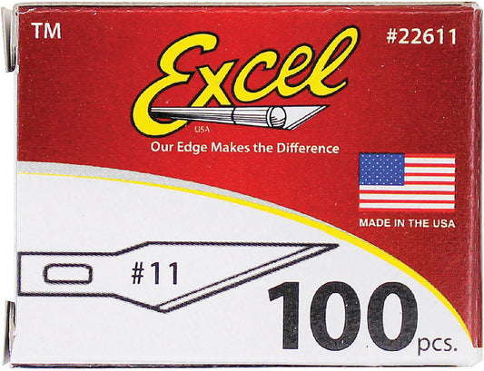 Excel Blades-No 11 Double Honed Blade 100pk