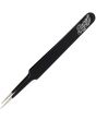 Excel Blades Straight Point Tweezers Black