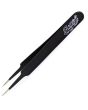 Excel Blades Straight Point Tweezers Black