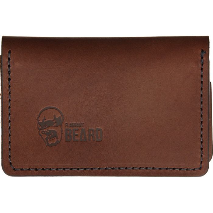 Flagrant Beard Wallet Brown Black Stitched