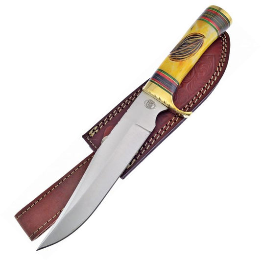 Frost Cutlery-Young Deer Bowie Yellow Bone