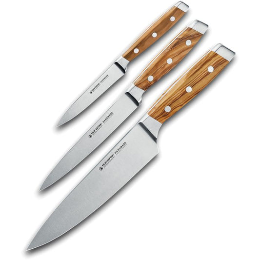 FELIX 3pc Knife Set Olivewood