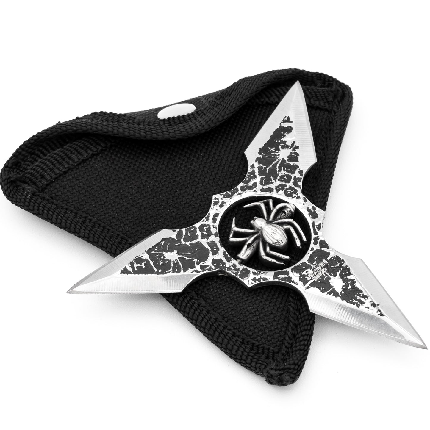 Toss and Turn Three-Pointed Throwing Star Spider Shuriken