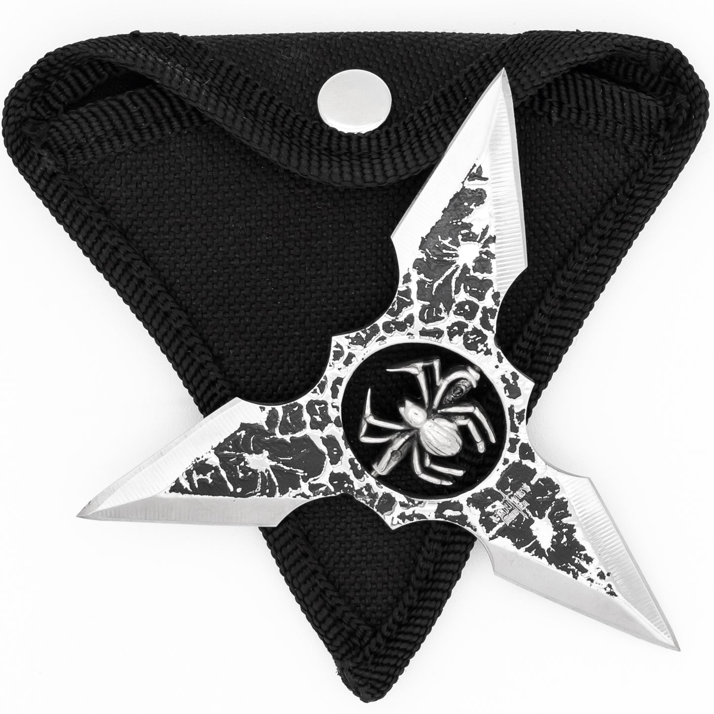 Toss and Turn Three-Pointed Throwing Star Spider Shuriken