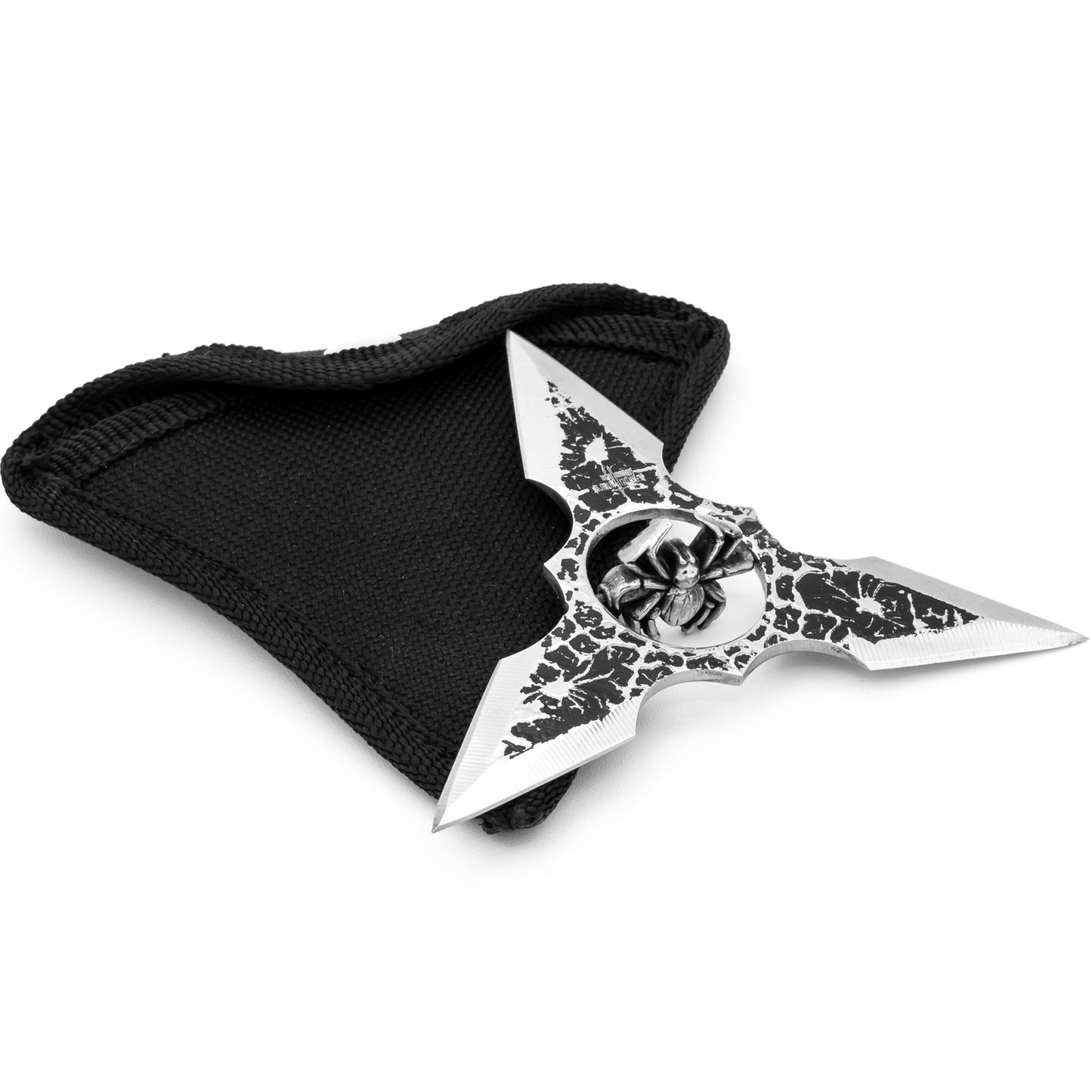 Toss and Turn Three-Pointed Throwing Star Spider Shuriken