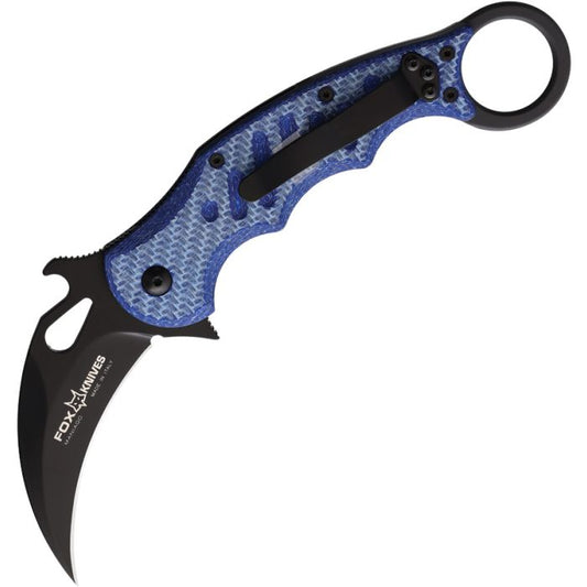 Fox Karambit Linerlock Blue Twill