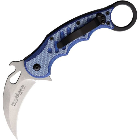 Fox Karambit Linerlock Blue Twill