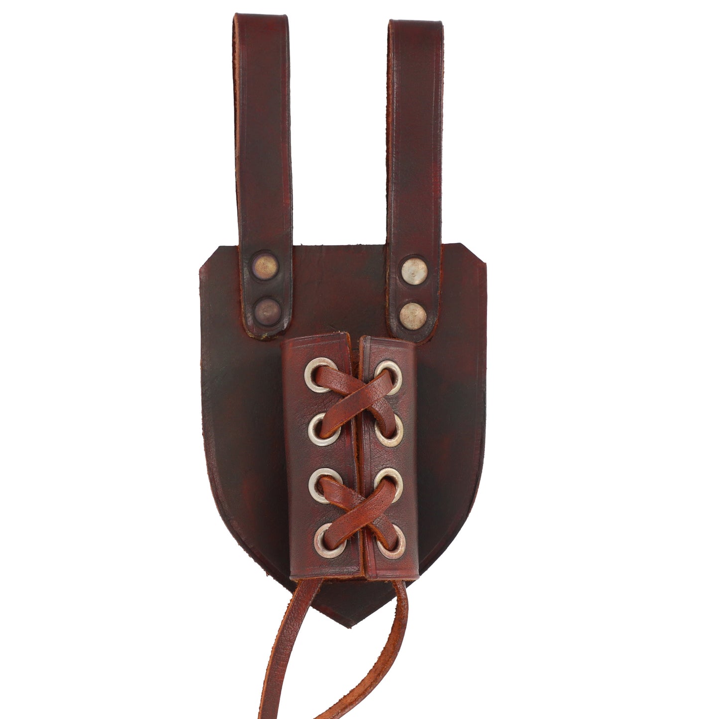 Genuine Leather Universal Dagger Frog | Brown