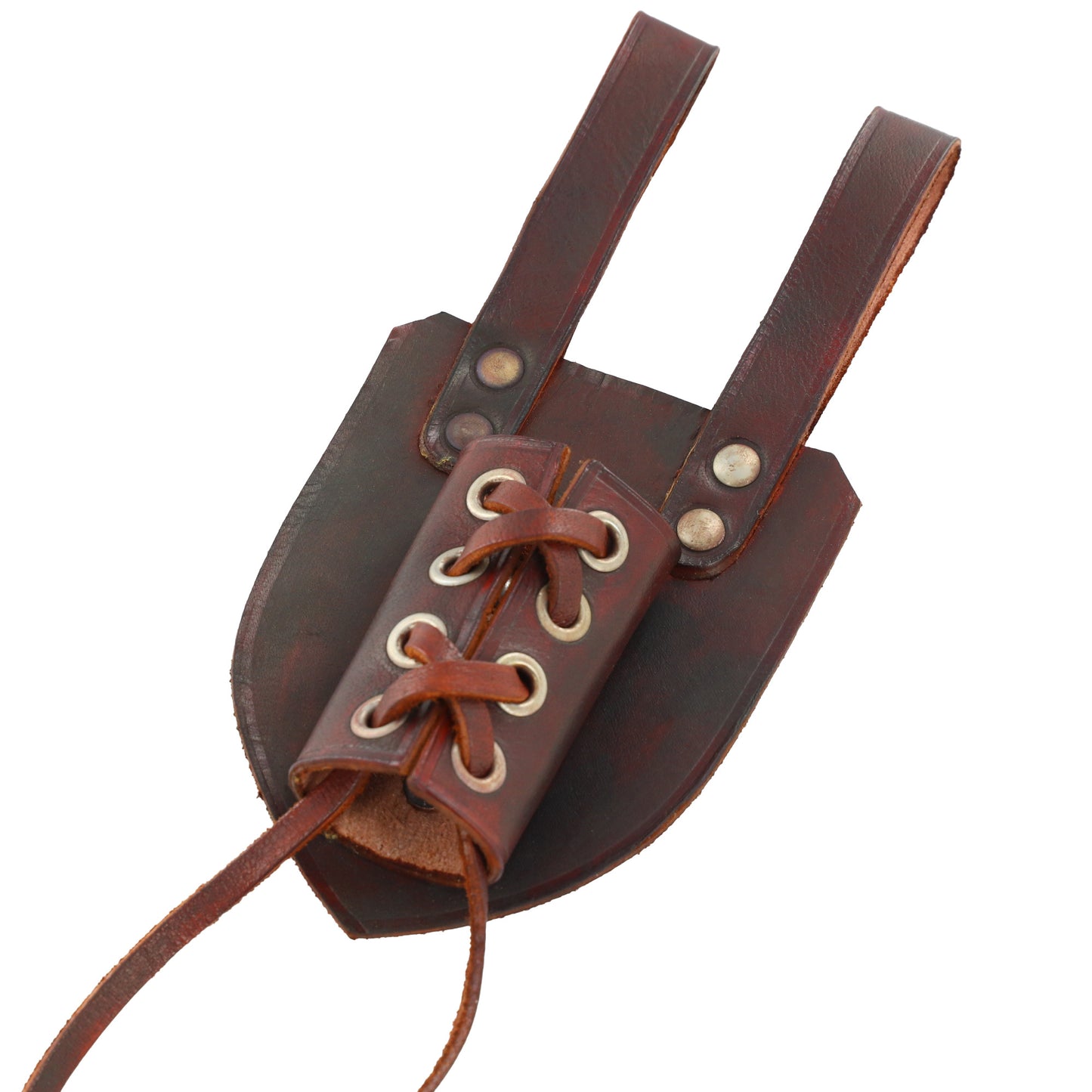 Genuine Leather Universal Dagger Frog | Brown