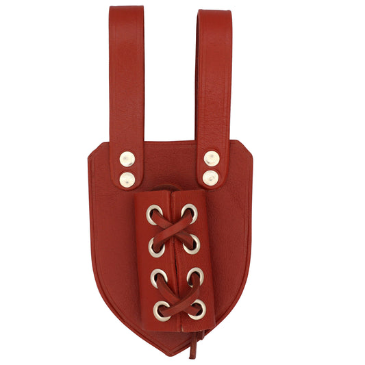 Genuine Leather Universal Dagger Frog | Maroon