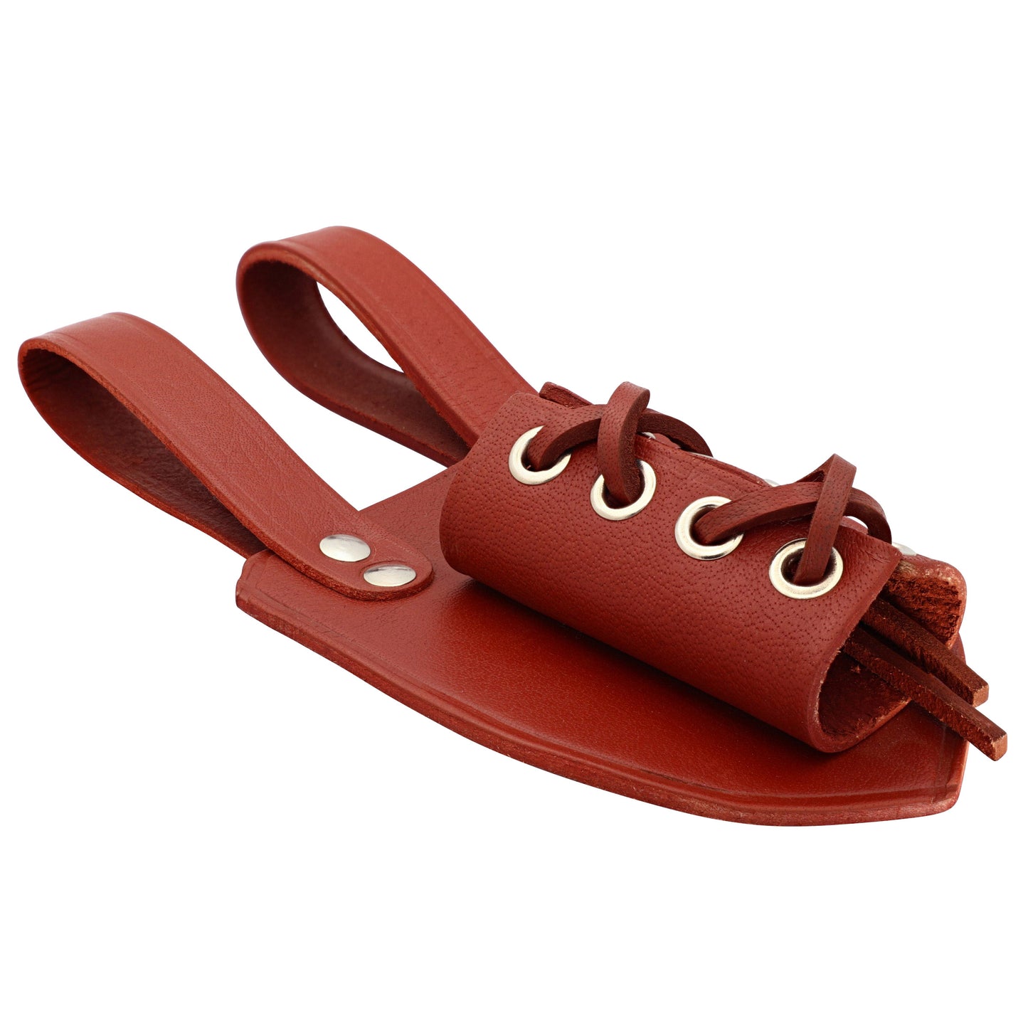 Genuine Leather Universal Dagger Frog | Maroon