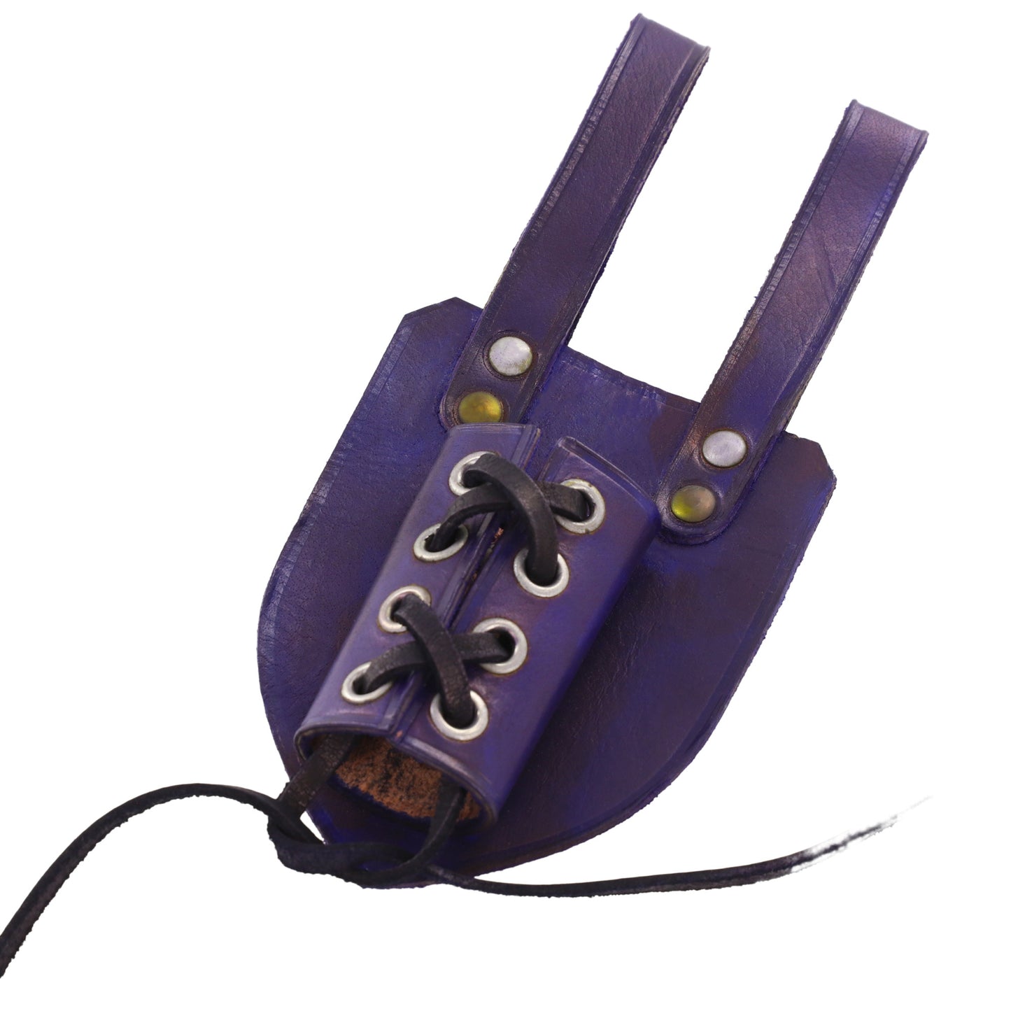 Genuine Leather Universal Dagger Frog | Purple