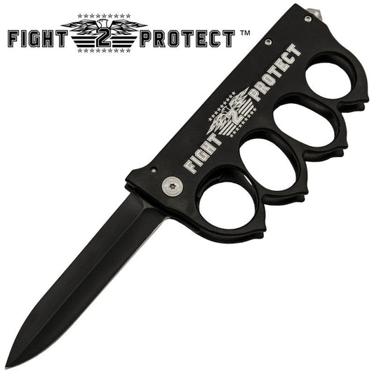 Fight To Protect Brass Buckle Spring Assisted Folder