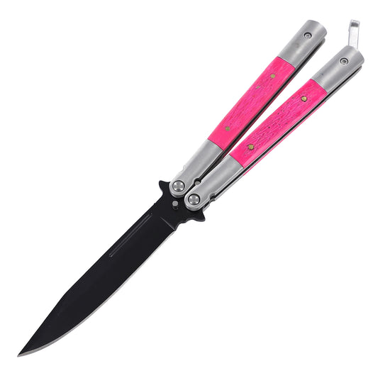 Bubble Gum Pink Butterfly Knife