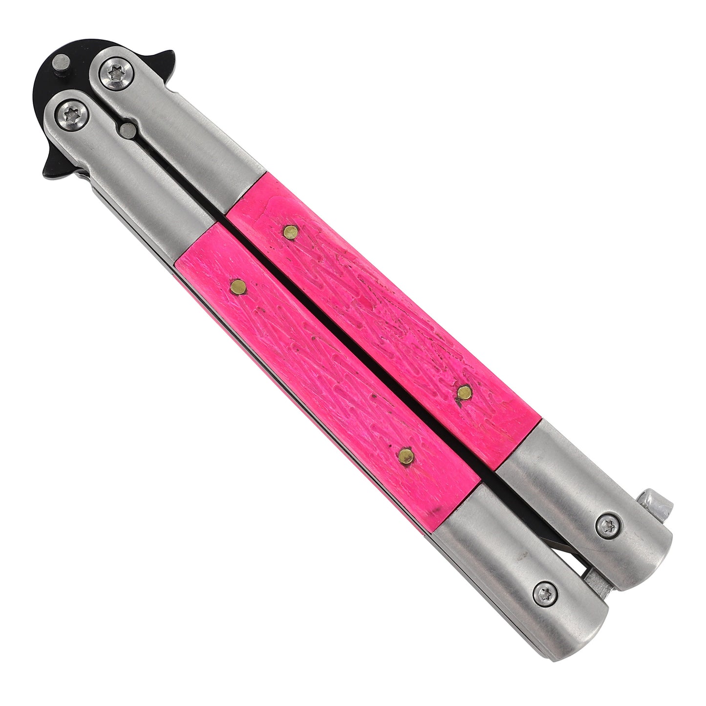 Bubble Gum Pink Butterfly Knife