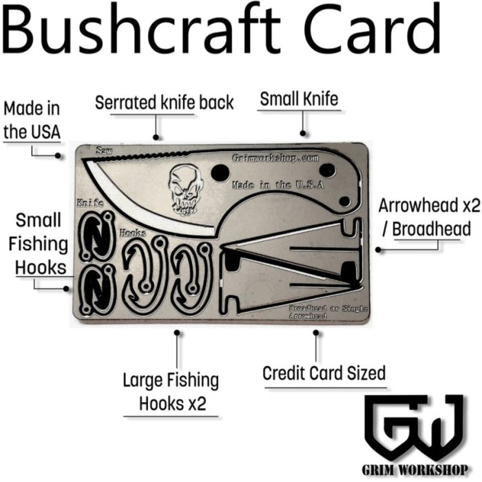 Grim Workshop Bushcraft Card