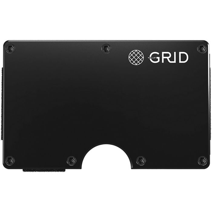 GRID Wallet Black Aluminum Wallet