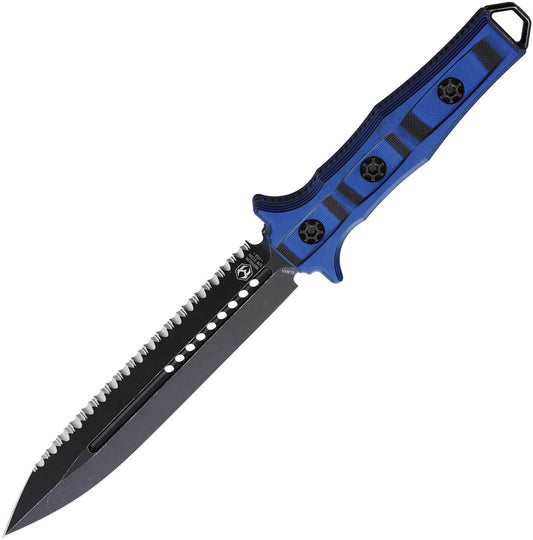 Heretic Knives-Nephilim Fixed Blade Blue/Blk