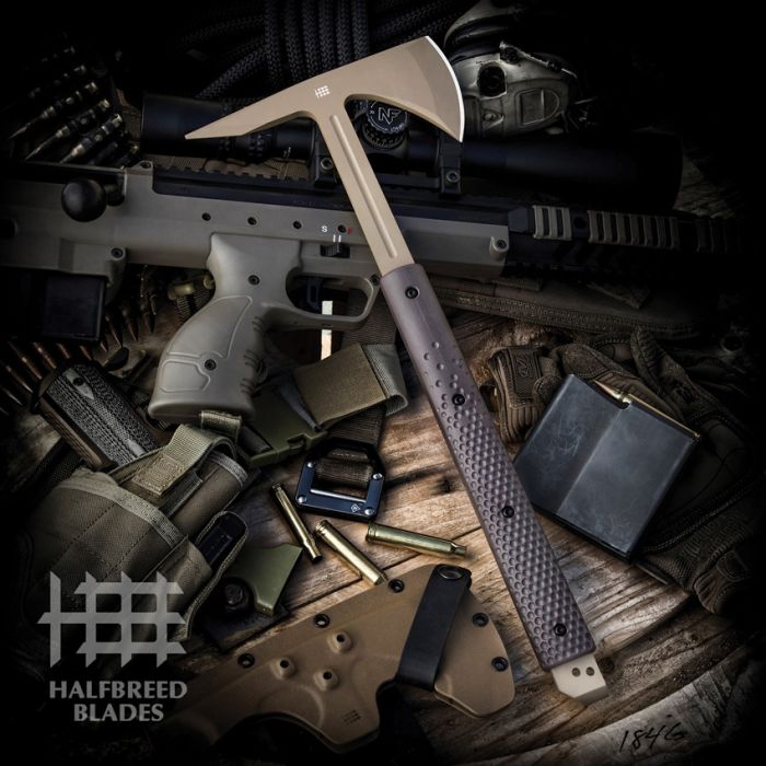 Halfbreed Blades Large Breaching Axe Dark Earth