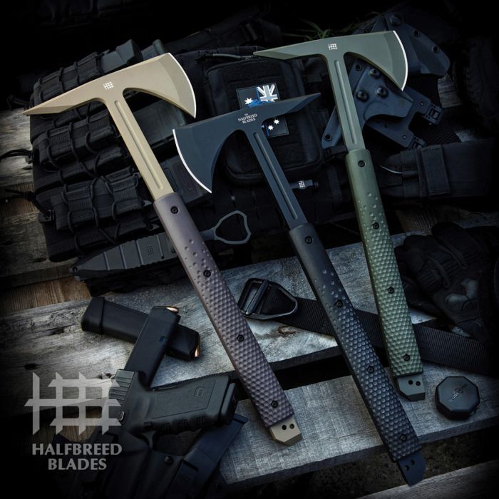 Halfbreed Blades Large Breaching Axe Dark Earth