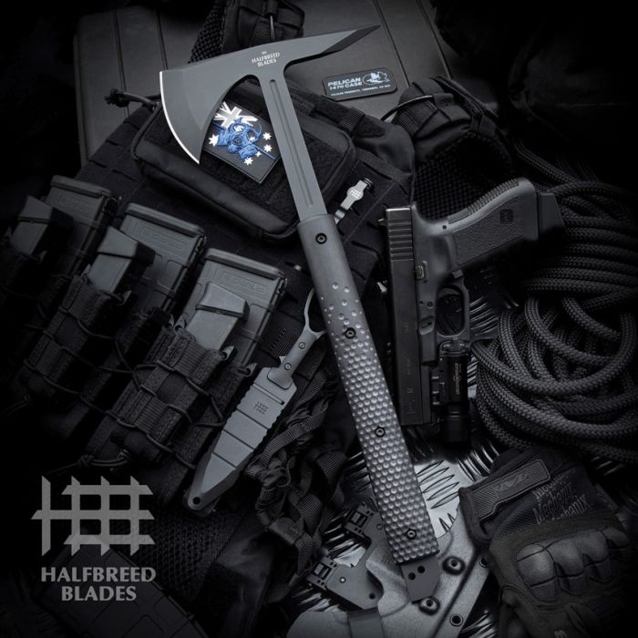 Halfbreed Blades Large Breaching Axe Black