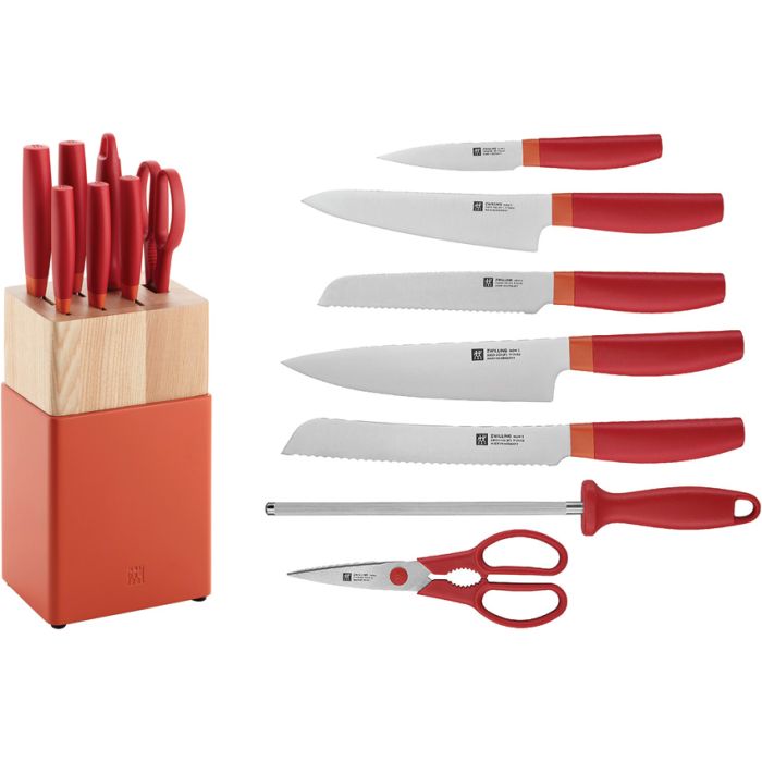 HENCKELS ZWILLING Now S 8pc Block Set Org