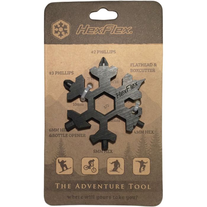 HexFlex Adventure Tool Black Standard