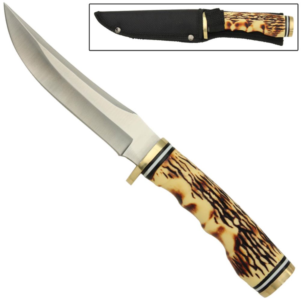 Rocky Mountain Stag Fixed Blade Outdoor Hunting Knife