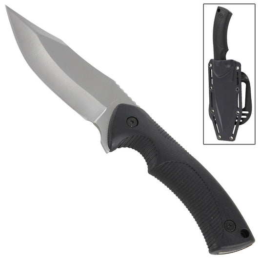 Intimidation Technique Tactical Hunting Knife with Paddle FREE Sharpening Stone Combo