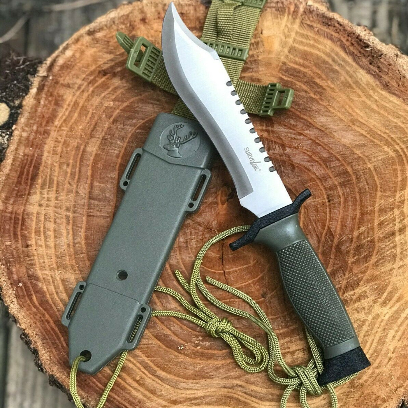 Sonorous Rhythm Sawback Clip Point Hunting Knife | Hunt For Life