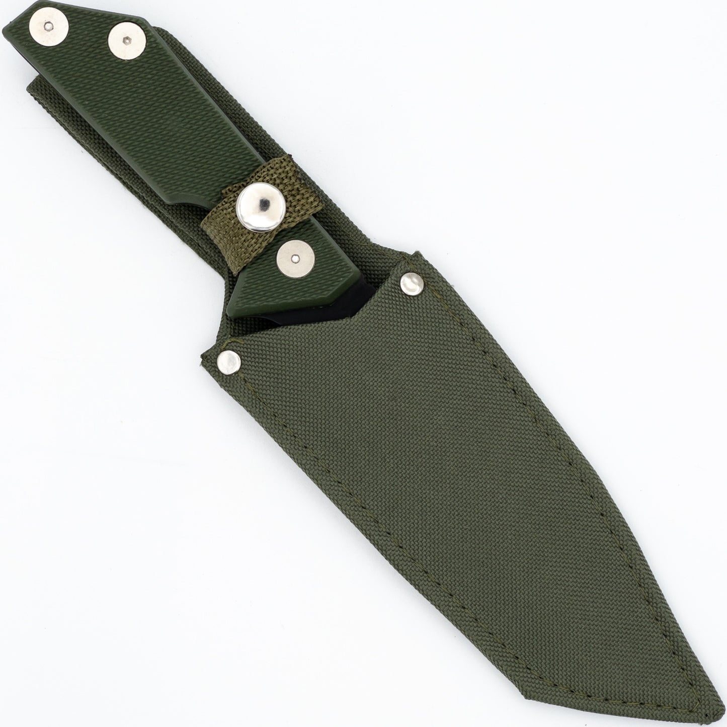 Heavily Wooded Tanto Survival Hunting Knife with Compass