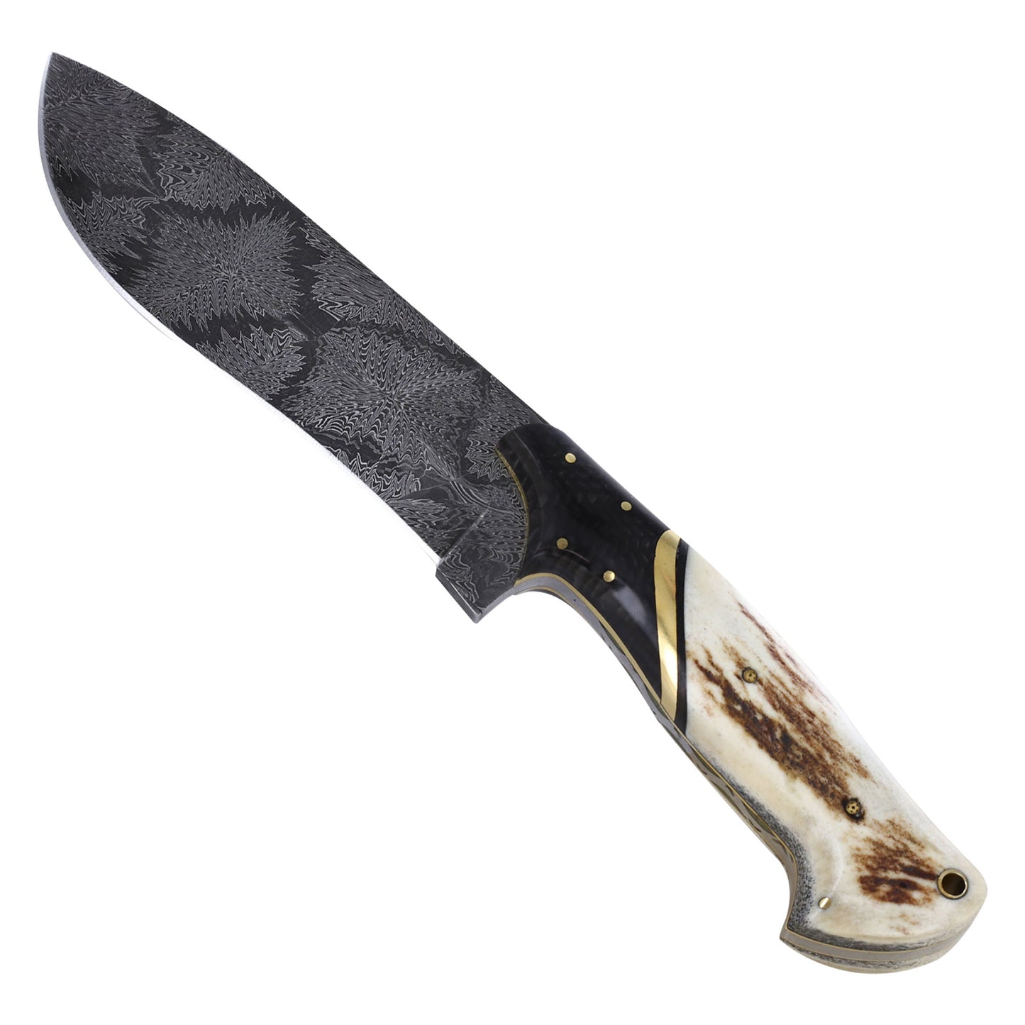 Effulgent Heights Firework Damascus Hunting Knife