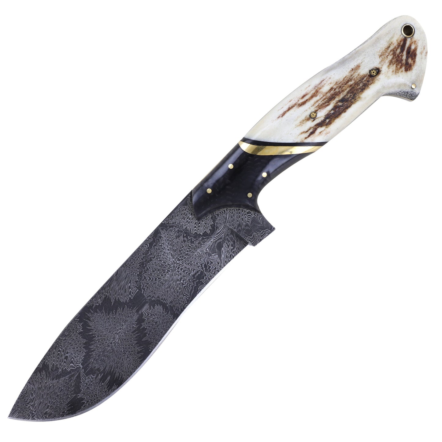 Effulgent Heights Firework Damascus Hunting Knife