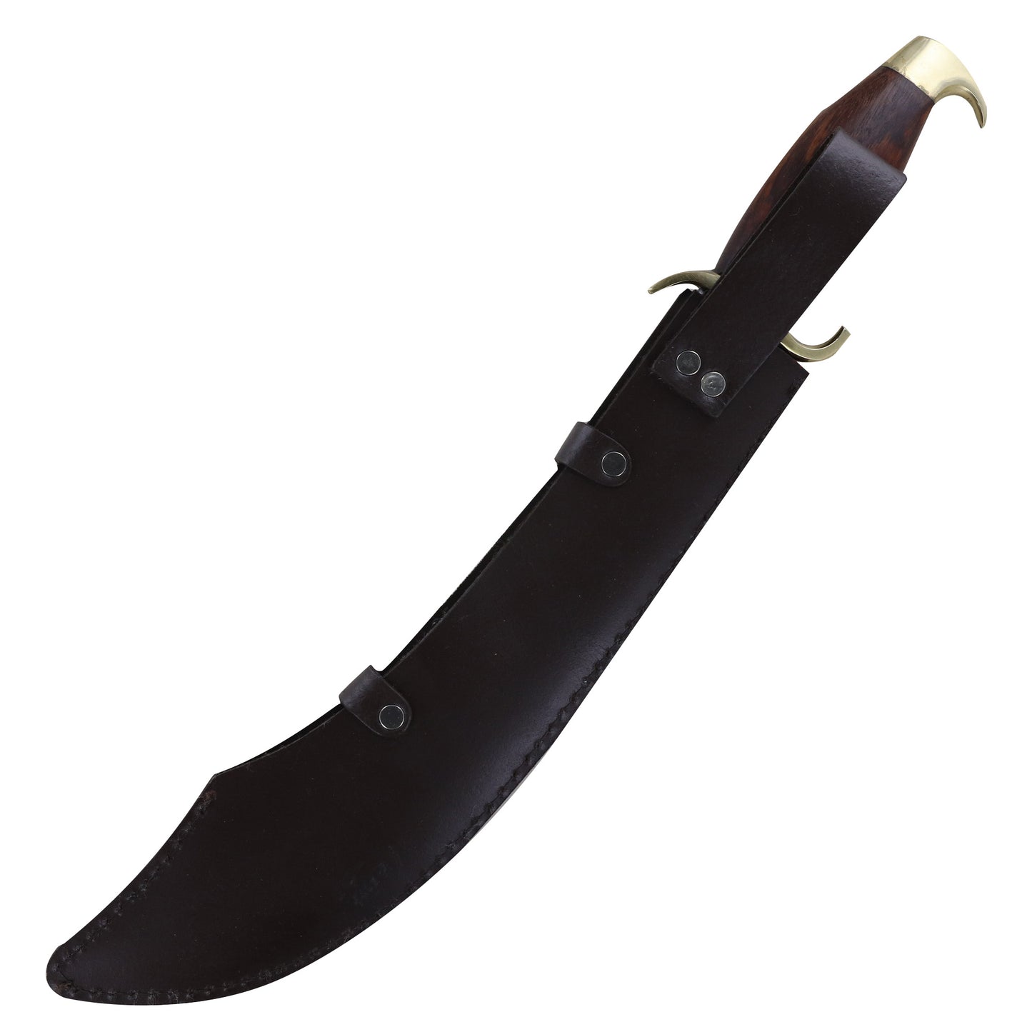 Persian Warrior Arabian Short Scimitar Sword With Leather Sheath