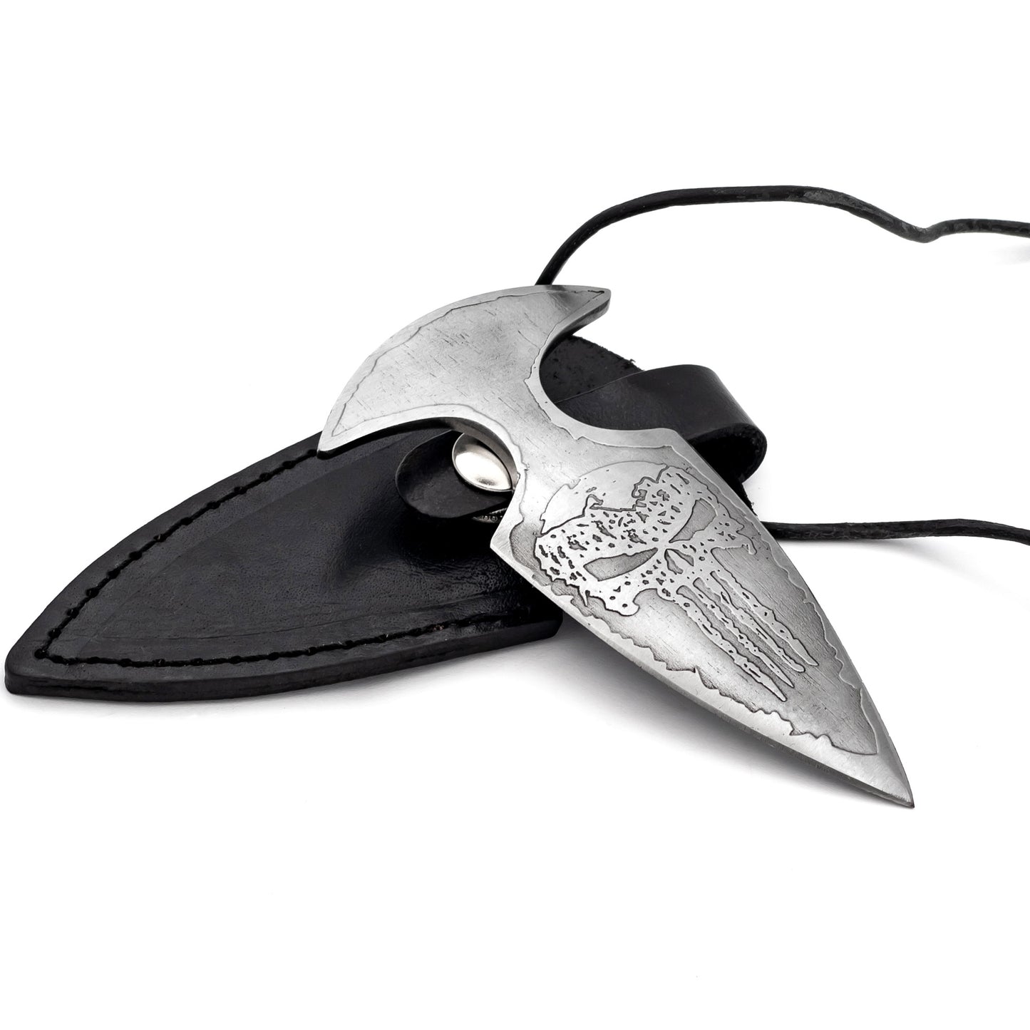 Pocket Reaper Push Dagger | High Carbon Steel Owl Face Punch Pocket Neck Knife