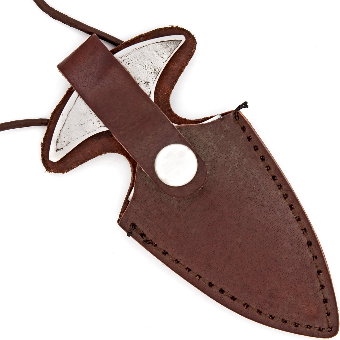 Omniscient Viewpoint Push Dagger | High Carbon Steel Owl Face Punch Pocket Neck Knife