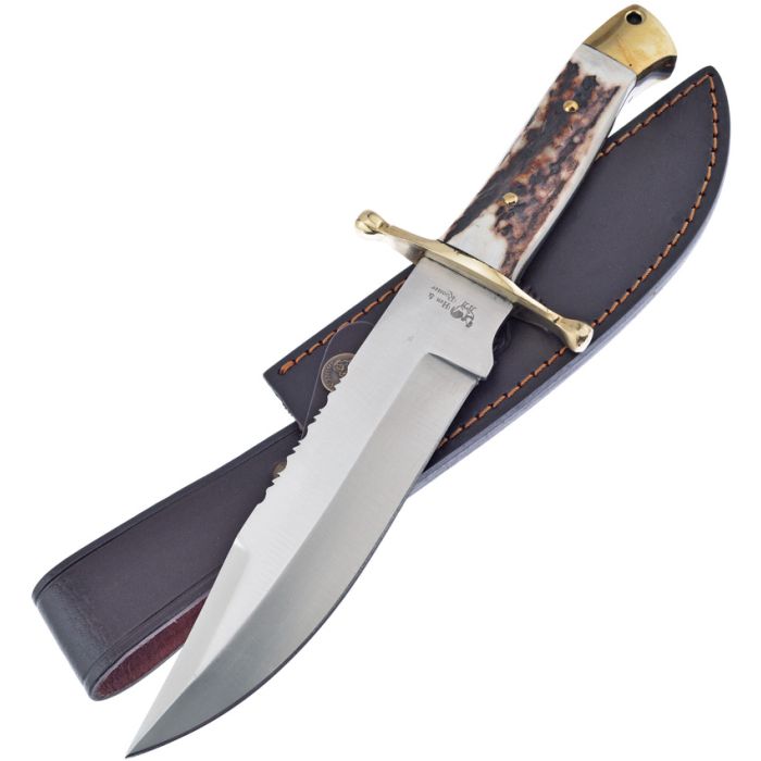 Hen & Rooster-Deer Stag Leather Sheath