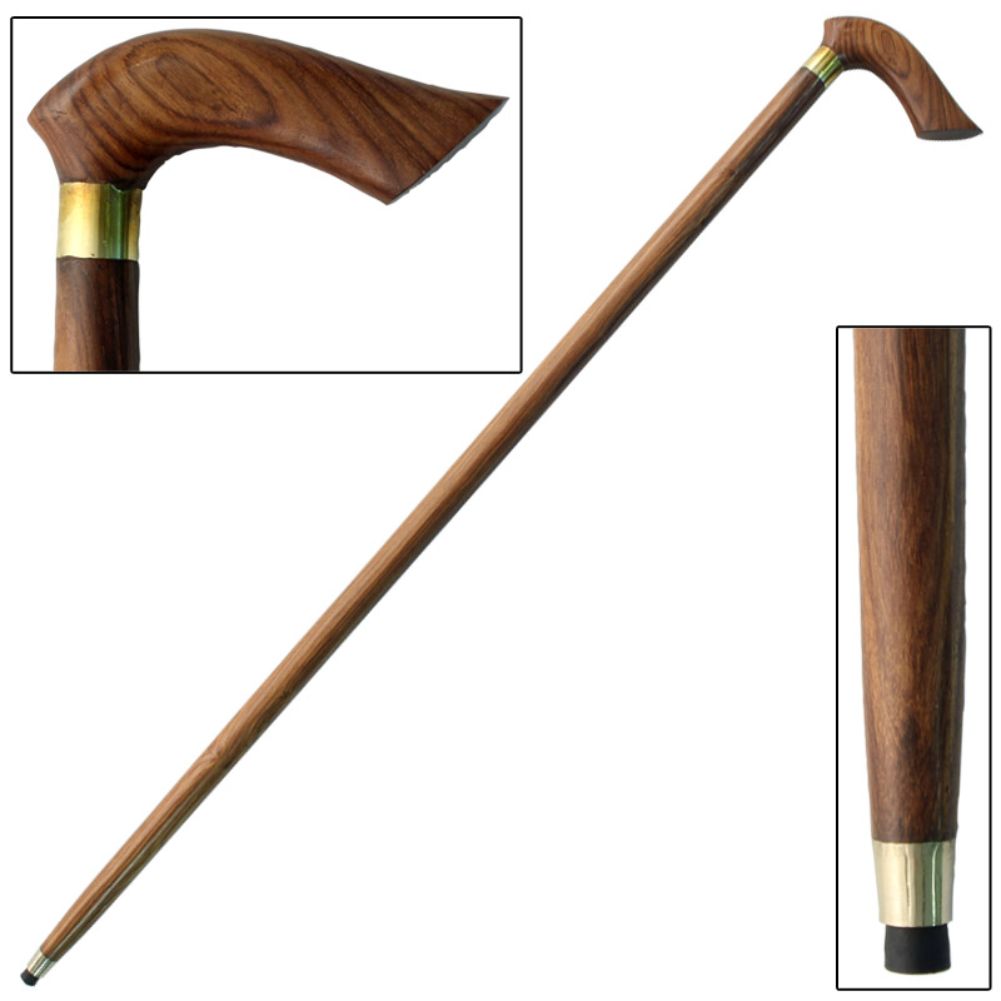 Half-Crook Sheesham Wood Grip Cane