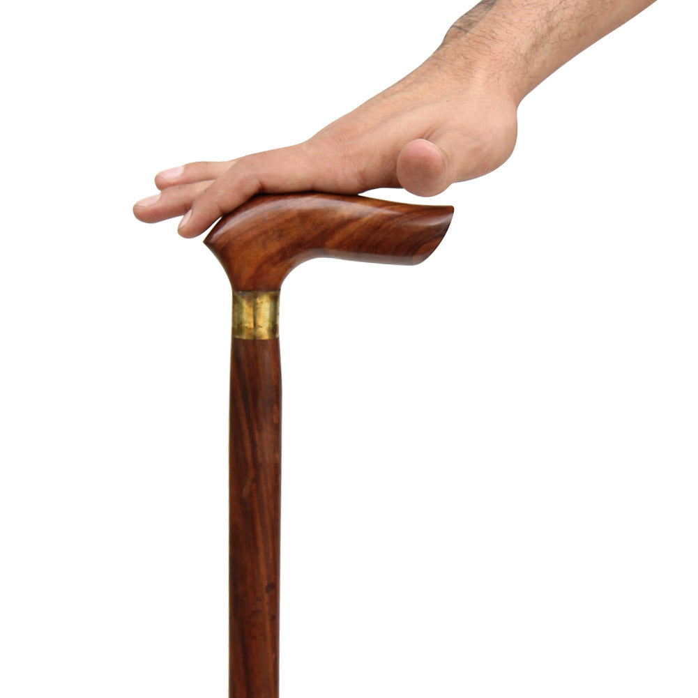 Half-Crook Sheesham Wood Grip Cane