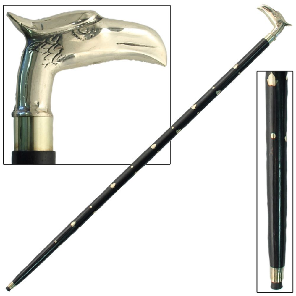 Brass Eagle Head Sheesham Cane