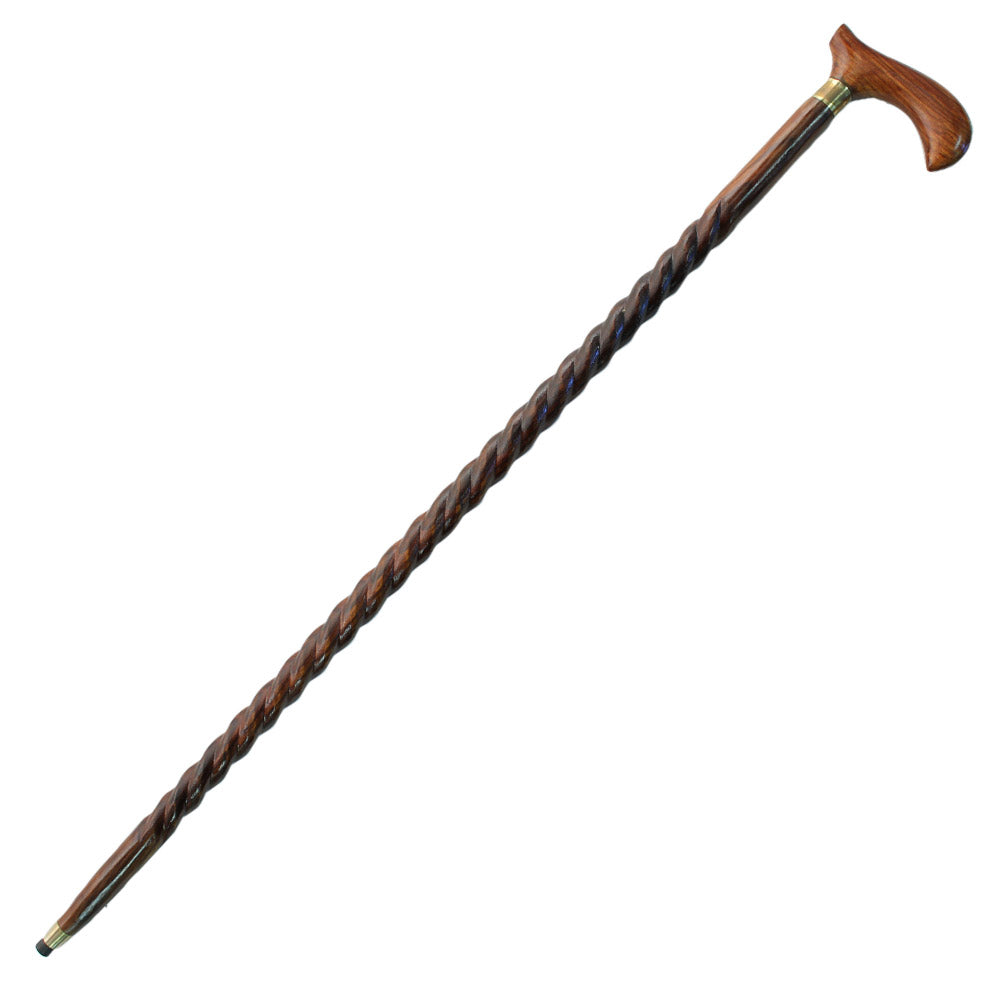 Spiral Sheesham Wood Derby Cane