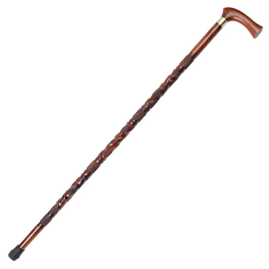 Art Deco Sheesham Wooden Walking Cane