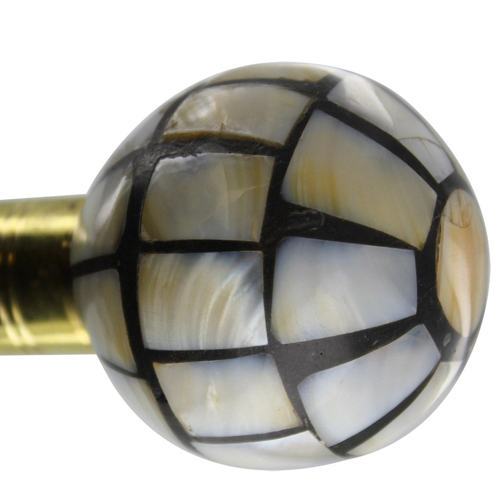 Mother of Pearl Genteel Sheesham Wooden Walking Cane